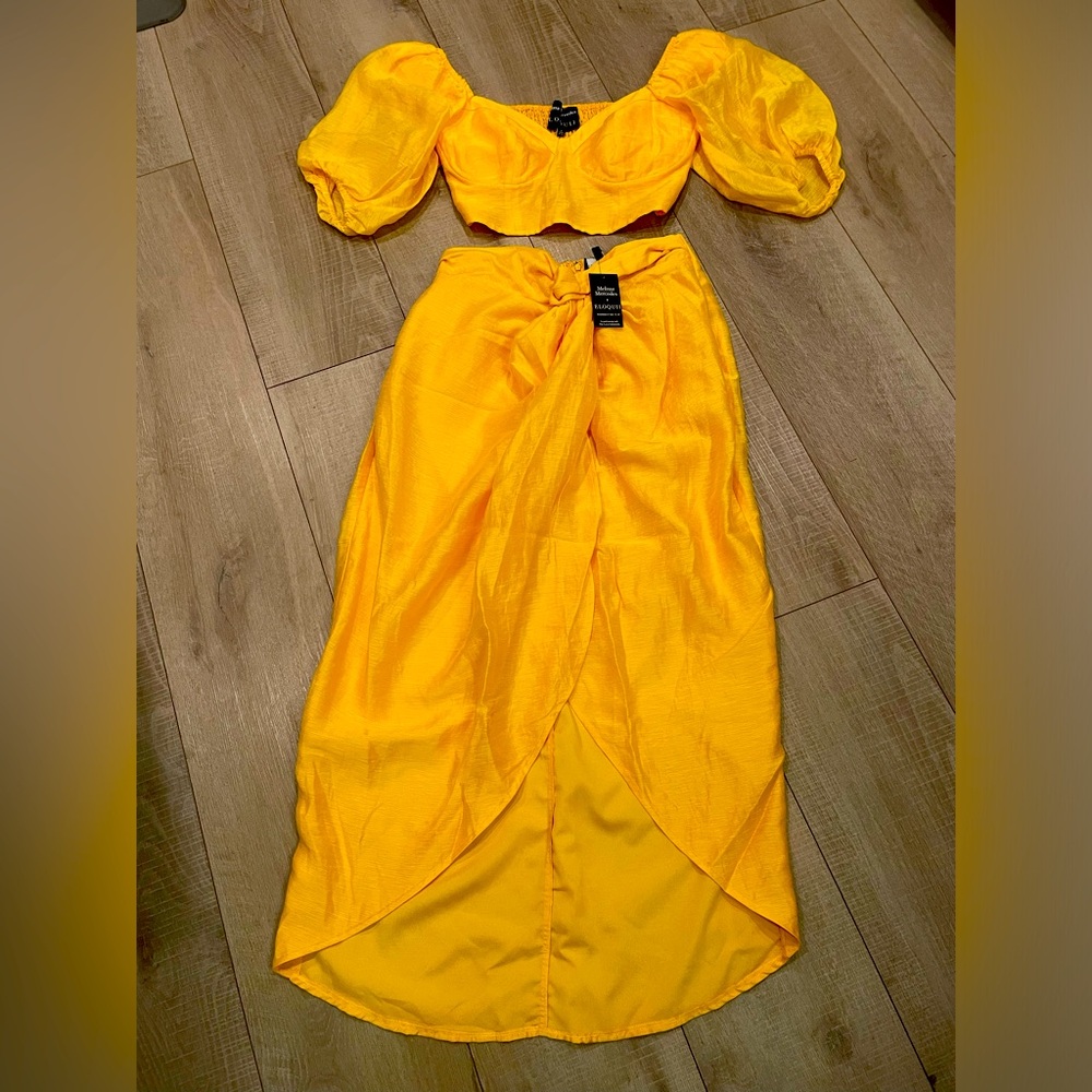 NWT Melissa Mercedes x Eloquii 2 piece top and skirt women’s size 14